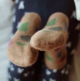 Kids&#039; insulated brown Socks Terrazzo