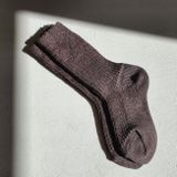 Kids’ Woolen Ribbed Socks Earthy