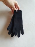 Kids&#039; Merino wool and Cashmere Gloves Black