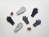 Kids&#039; Merino wool and Cashmere Gloves Anthracite