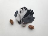 Kids&#039; Merino wool and Cashmere Gloves Anthracite