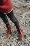 Children&#039;s cotton anthracite Terrazzo leggings