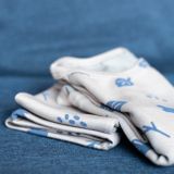 Kids&#039; Merino Wool Thermal Set Autumn – Blue Print