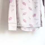 Kids&#039; Merino Wool Thermal Set Autumn – Old Pink Print