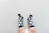 Kids’ Knee High Socks Triangle Blue