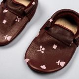 Leather Moccasins Flowers