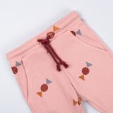 Kids&#039; pink ribbed sweatpants Candy