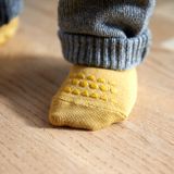 Kids&#039; Non-Slip Bamboo Socks Mustard