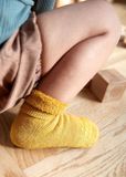 Kids&#039; Insulated Non-Slip Socks Mustard