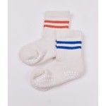 Sports non-slip socks with red stripes