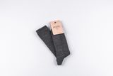 Socks Wool Ribbed Antracit