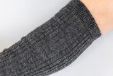 Socks Wool Ribbed Antracit
