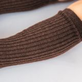 Kids’ Wool Ribbed Knee High Socks earthy