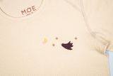 Women&#039;s Creamy T-shirt Made of Organic Cotton Bird Fugl