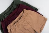 Boys&#039; burgundy boxer shorts made of organic cotton