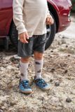 Kid&#039;s beige socks Wandering