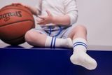Kid&#039;s Sports Non-slip Socks with Green Stripes