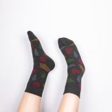 Adults' insulated anthracite Socks Terrazzo