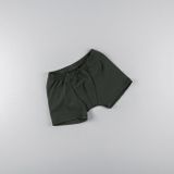 Boys' dark green boxer shorts made of organic cotton