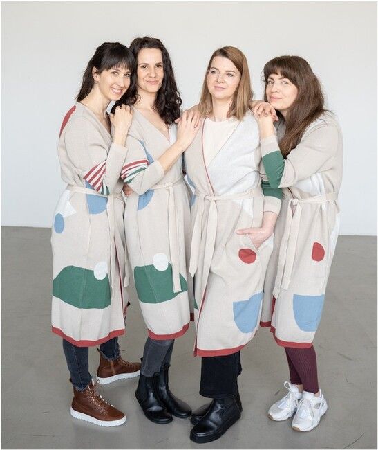 Women's jacquard cardigan "It's MOEvember time"