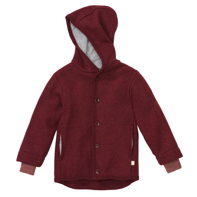 Kids' Merino Wool Jacket Raspberry