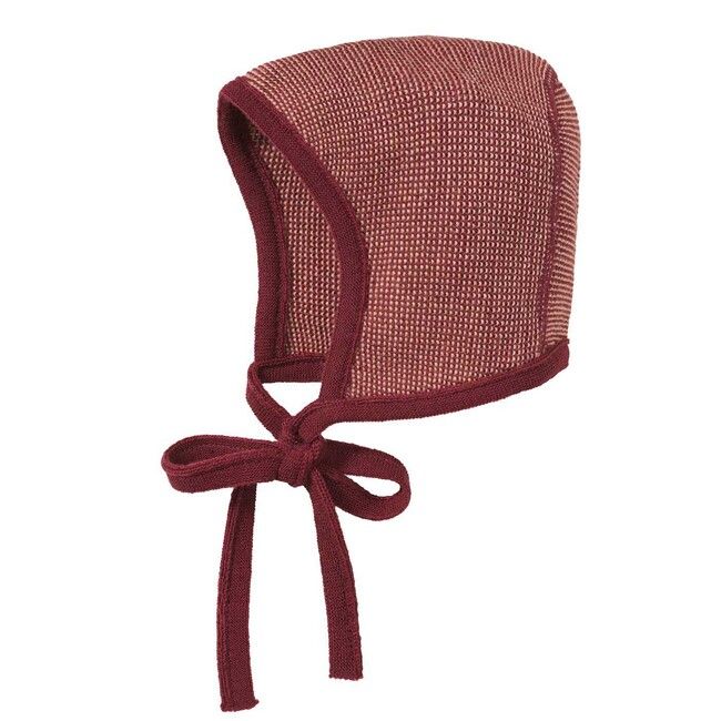 Knitted bonnet Raspberry