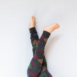 Children's cotton anthracite Terrazzo leggings