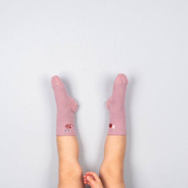 Kids' Pink Socks Welcome home!