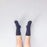 Kids' Ribbed Socks Dark Blue