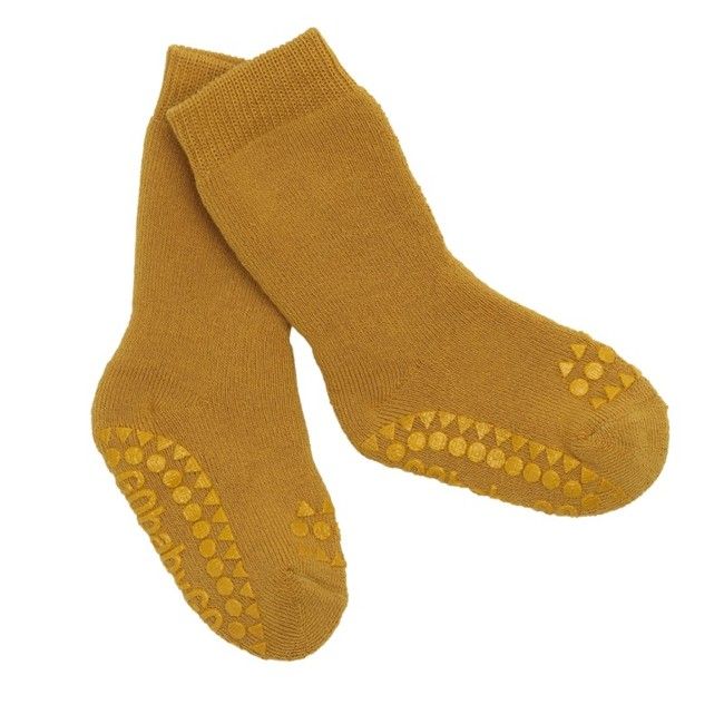 Kids' Insulated Non-Slip Socks Mustard