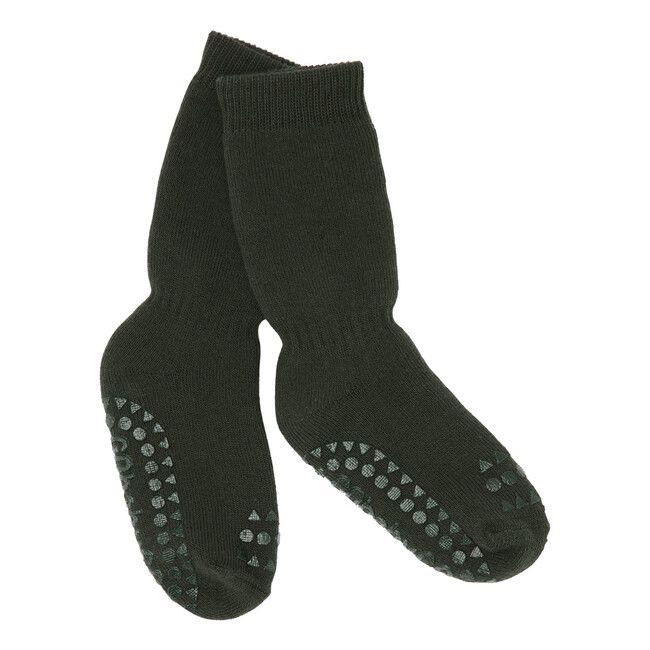 Kids' Insulated Non-Slip Socks Forrest Green