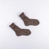 Kids’ Woolen Ribbed Socks Earthy
