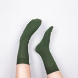 Ribbed green Socks